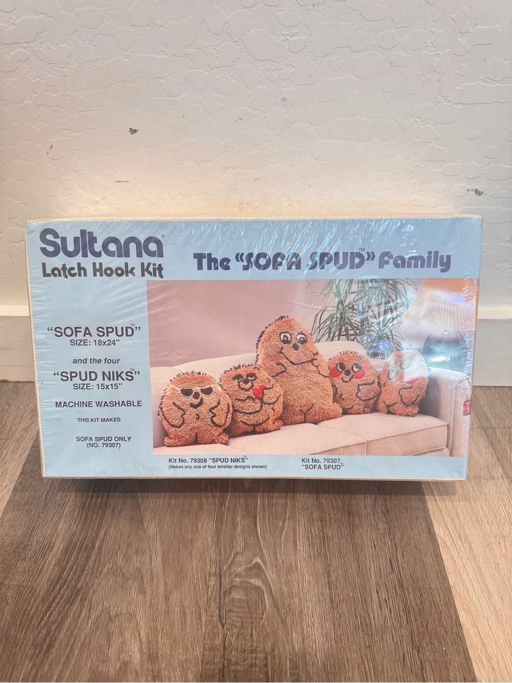 Vintage Sultana Latch Hook Kit The Sofa Spud Family Spud Niks Potatoes New